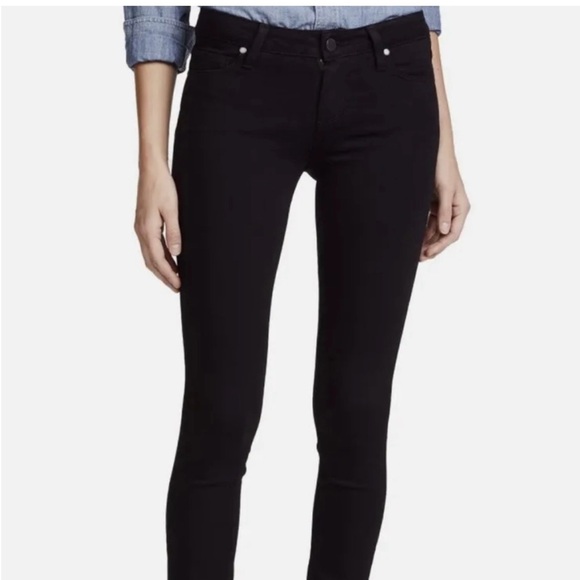 PAIGE Verdugo Ultra Skinny Black Jeans Size 29 - Picture 1 of 8